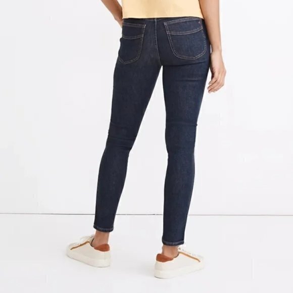 Madewell 10" High-Rise Skinny Crop Jeans 28 Macarthur Wash: Exposed Zip Edition - Picture 3 of 16